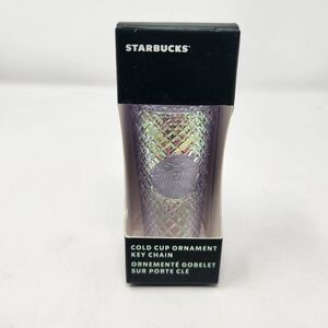 Starbucks 2022 Iridescent Cold Cup Key Chain